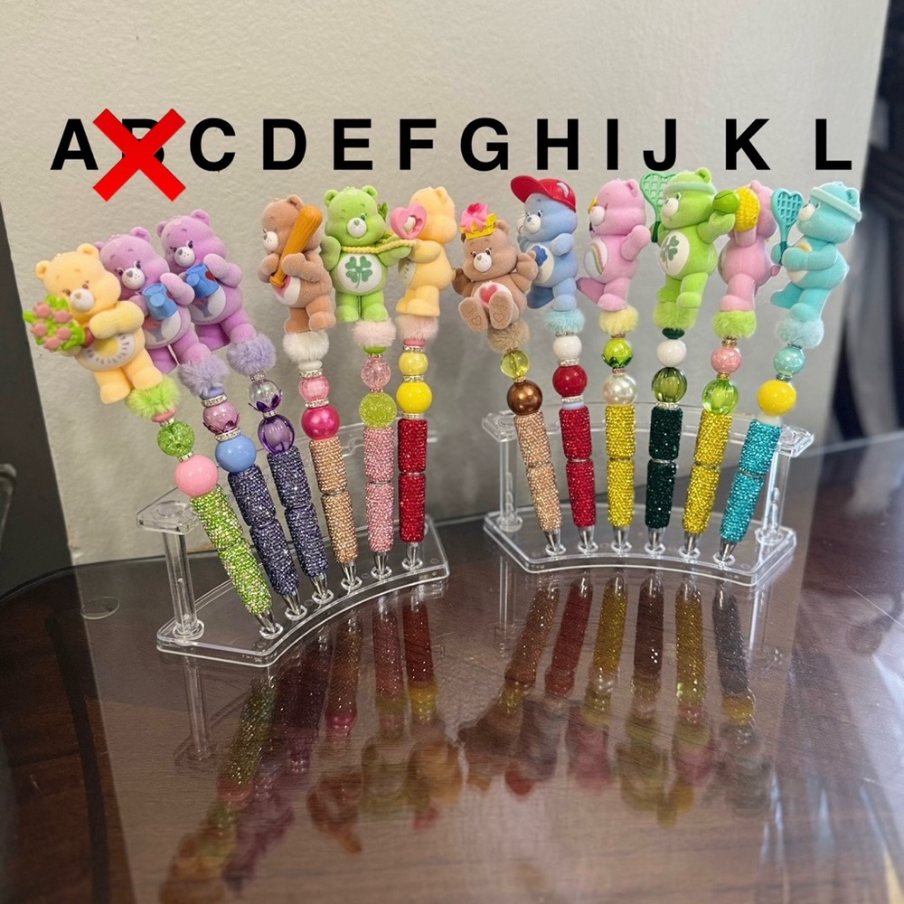 🌺Care Bear Figure Beadable Pens